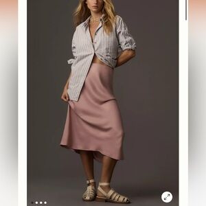 Anthropologie Tilda Slip Skirt